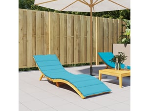 Coussin de transat, coussin pour bain de soleil tissu oxford (100% polyester) turquoise cf56242
