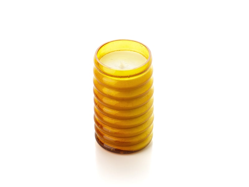  Le pot à bougie golden hive - miel - haut  - Conforama B