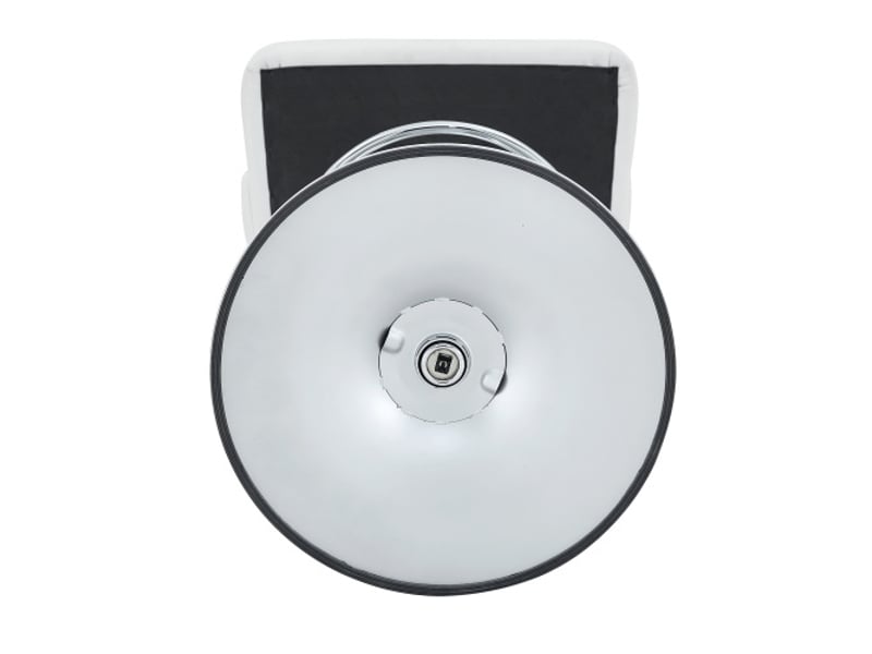 Lot de 2 tabourets de bar réglables en hauteur – dossier – 360° rotation – socle lourd – repose-pieds – moderne - Conforama E