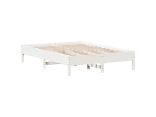 Lit 2 places 150x200 cm coloris blanc