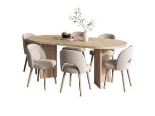 Ensemble table ovale  6 chaise(s)  <strong>BGSRYAO</strong> <strong></strong> 