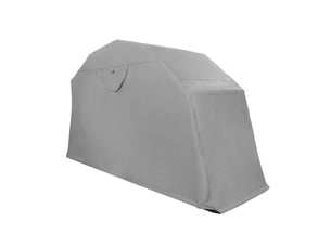 Tente de rangement moto grande grise tissu oxford acier imperméable abri rangement jardin vélo scooter housse garage anti-uv boulons sol verrouillable