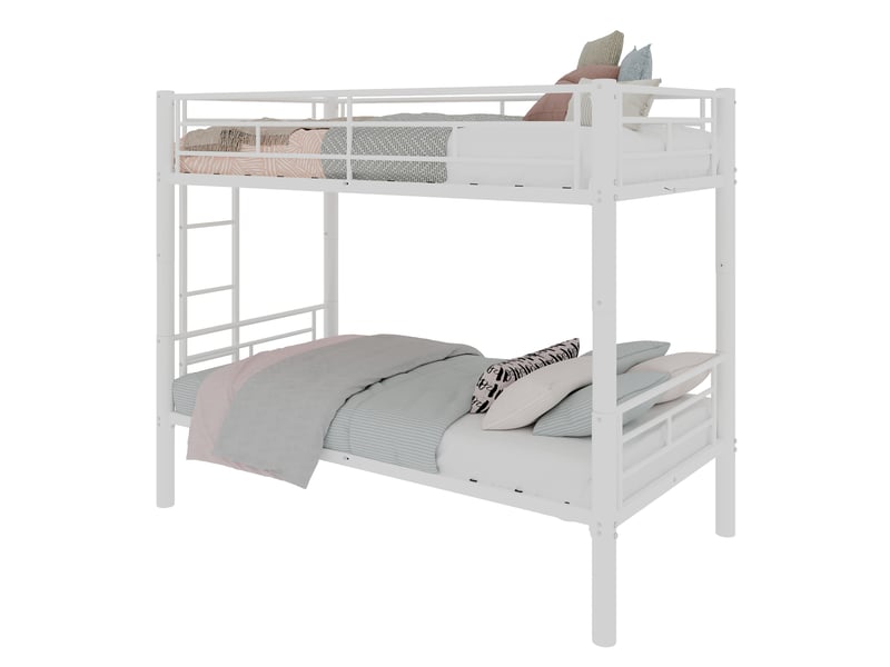  Lit superposé en fer blanc 103x196 cm  - Conforama A