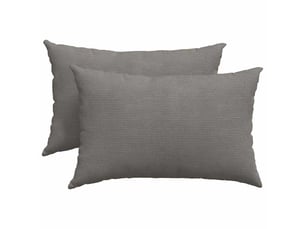 Lot de 2 coussins de canapé, coussins décoratifs gris clair 60 x 40 cm cf59070