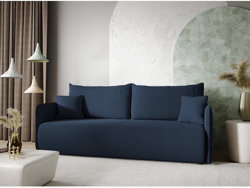  Canapé convertible 4 places forest bleu  - Conforama E