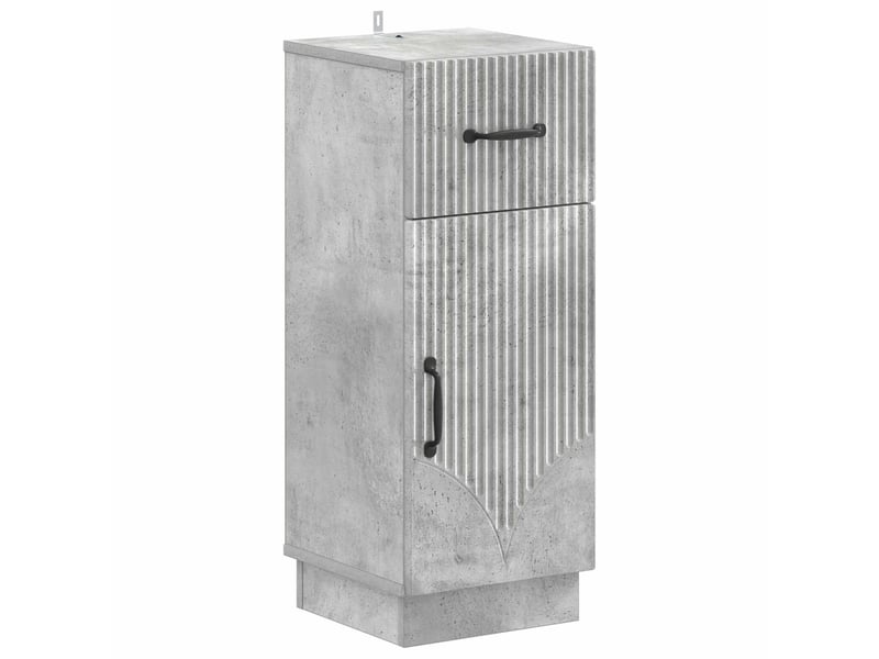 Ensemble de meuble de salle de bain 3 pièces hoorn gris béton cf63483 - Conforama C