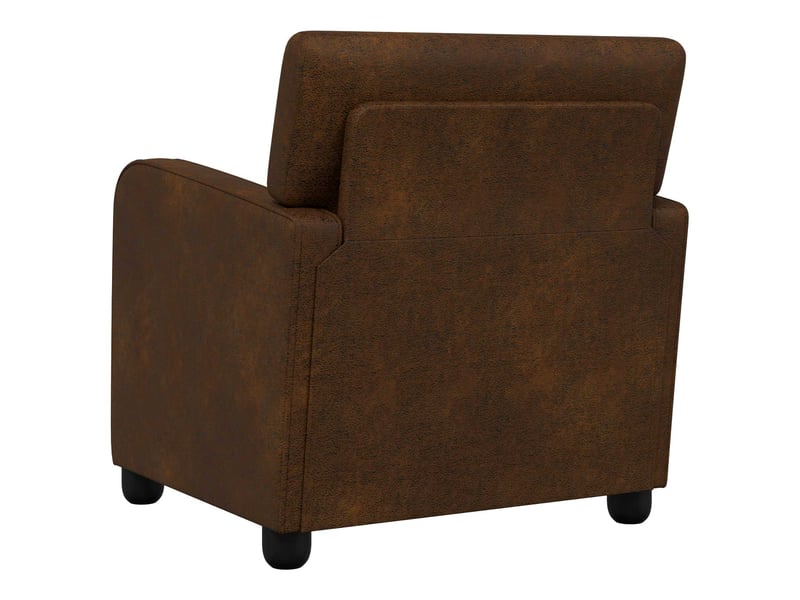  Vidaxl fauteuil marron simili daim  - Conforama E