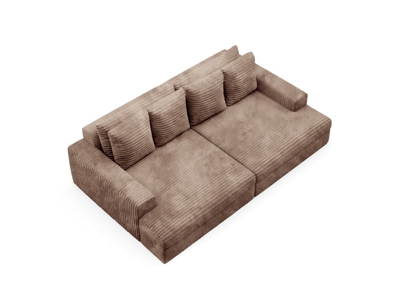 Canapé caldo tilia à confort élevé couleur : tilia beige - Conforama C