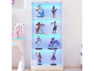 Vitrine coloris blanc PEXCHO - 80 cmx170 cm