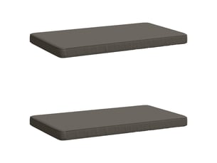 Lot de 2 coussins de banc, coussins d'assise vught 100 % polyester gris cf57972