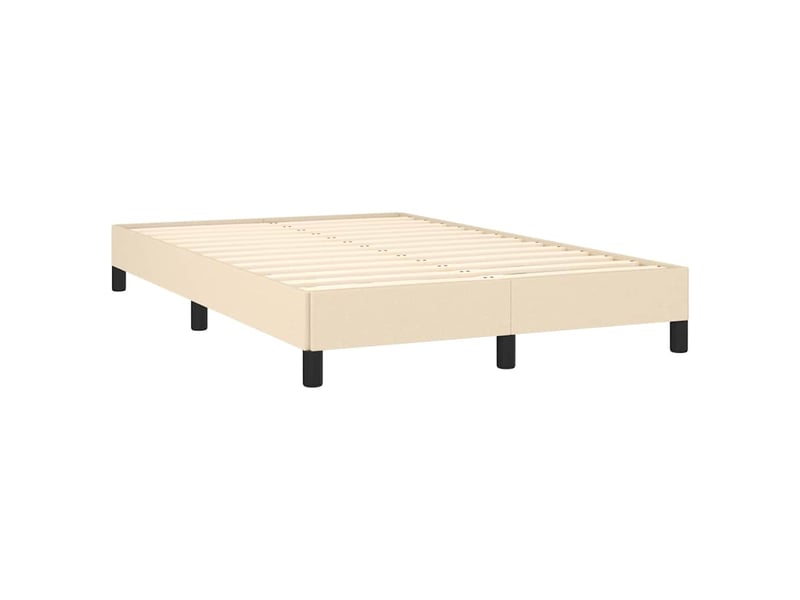  Lit double- lit adulte -  cadre de lit sans matelas crème 120x190 cm tissu  - Conforama B