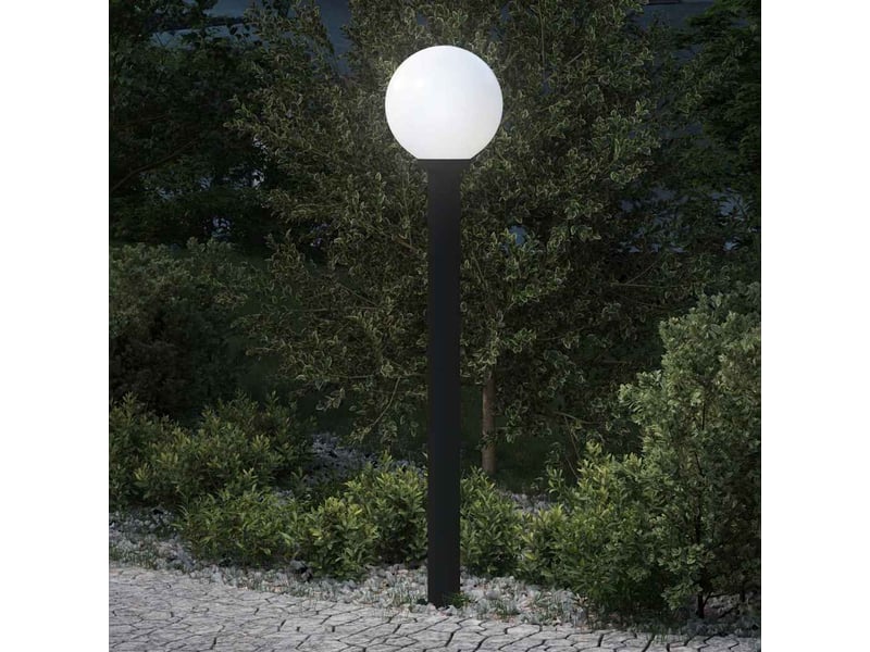Borne lumineuse, lampadaire 120 cm noire ip44 - Conforama B