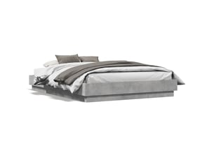 Lit 2 places 120x190cm coloris gris