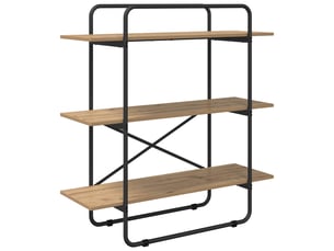 Étagère 3 niveaux, étagère de rangement 100 x 35 x 105 cm pb chêne artisanal