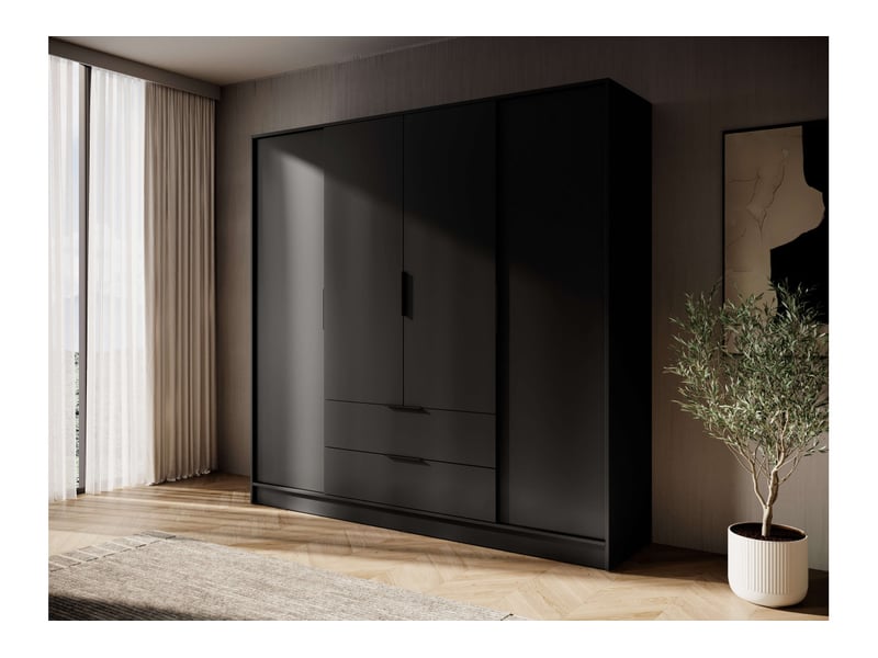  Mirage - armoire 2 tiroirs et 4 portes 206cm bois  - Conforama B