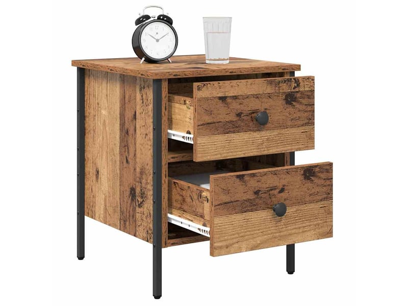 Table de chevet - cabinet de chevet - table de nuit avec tiroir bois ancien 40 x 42 x 50 cm - Conforama B