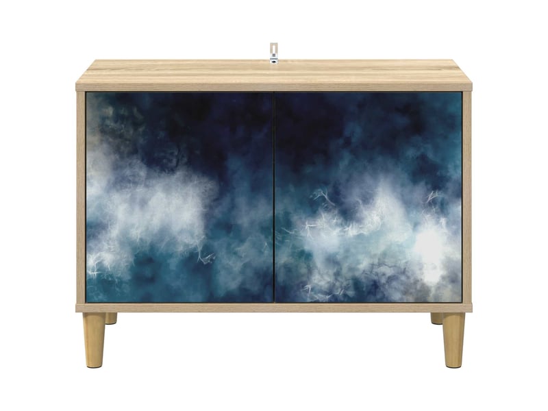  Meuble tv - banc tv - meuble de rangement raalte 69 x 33 x 50 cm sonoma bois d'ingénierie  - Conforama D
