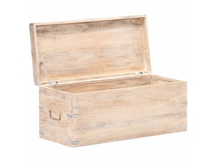 Coffre de rangement 90x40x40 cm bois d'acacia solide shl97307