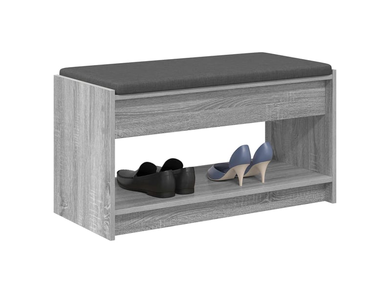  Banc d'entrée, banc interieur gris sonoma 83x38x45 cm  - Conforama C