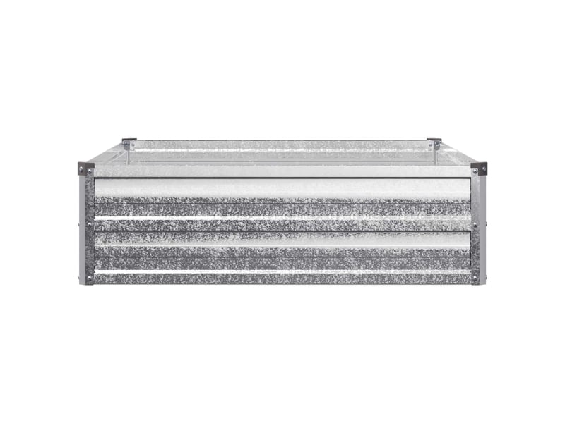  Jardinière - jardin surélevé argenté 100 x 80 x 24 cm galvanisé  - Conforama D