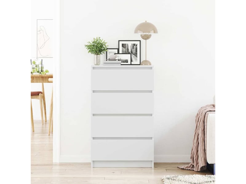 Buffet - bahut - meuble de rangement blanc 60x35x98,5 cm bois d'ingénierie  - Conforama D