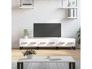 Meuble tv coloris blanc 150 cm <strong></strong>  <strong></strong>