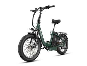 Vélo électrique pliable cadre ouvert wildeway fw11s, 48v 35ah, pneus 20, vert