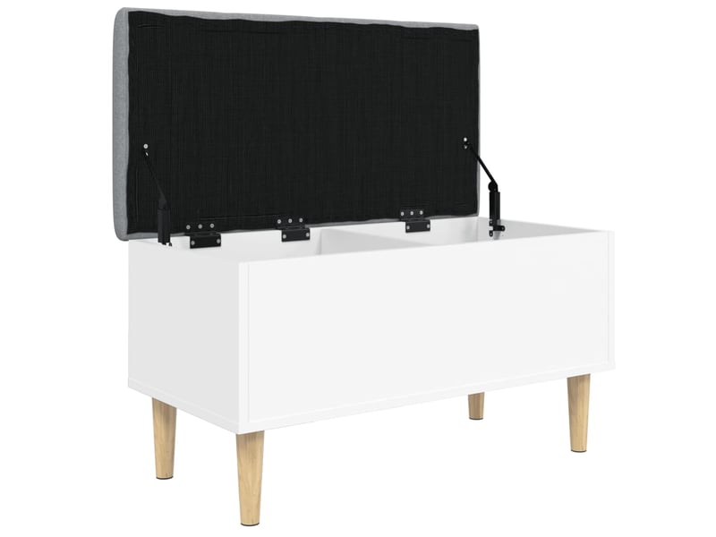  Banc chambre, banc de rangement blanc 82x42x46 cm bois d'ingénierie  - Conforama D