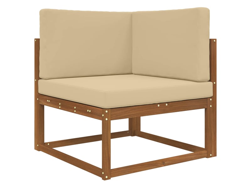 Coussin de canapé d'extérieur, coussin de chaise polyester beige 80 x 80 cm cf54030  - Conforama C