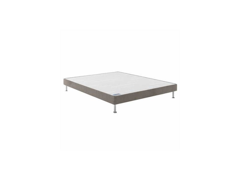  Sommier tapissier taupe 80x200 cm confort ferme 14 cm lattes bois massif 7792735 - Conforama A