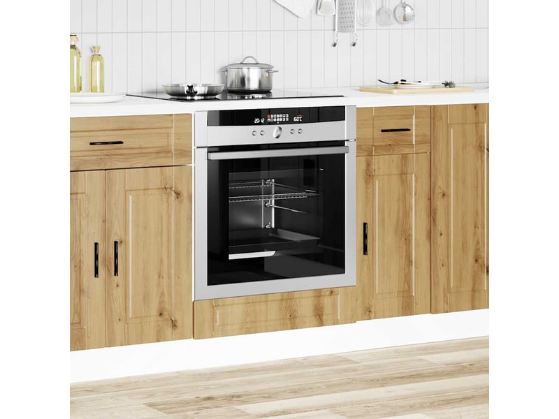  Armoire à four, armoire de cuisine porto chêne artisanal bois d'ingénierie  - Conforama C