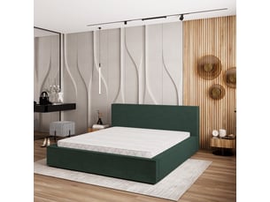 Lit coffre 120x200cm <strong>MASSENO</strong>  <strong></strong> coloris vert