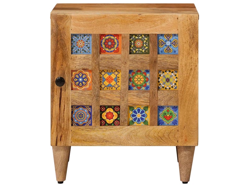 Table de chevet 2 pièces naturel 40 x 33,5 x 46 cm - Conforama C