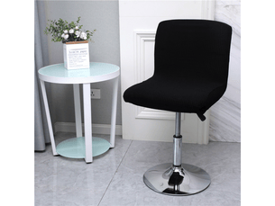 Housse imperméable marron carrée nordique pivotante pour tabouret de bar avec dossier, housse de tabouret de bar de style industriel, housse universe