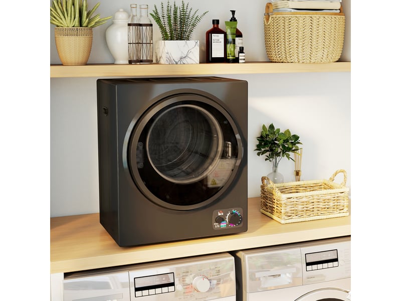  Séchoir linge portable - 850w, 33l - filtrage 2 couches - 5 modes - installation murale ou à poser - noir  - Conforama D