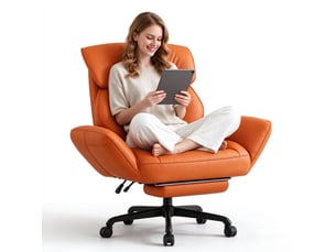 Fauteuil de bureau avec assise réglable en hauteur