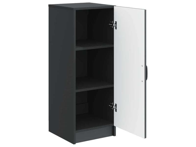 Buffet - bahut - meuble de rangement noir 33 x 34,5 x 87 cm bois d'ingénierie - Conforama E