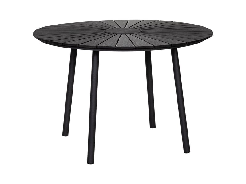  Table en aluminium noir, d109,5 x 72 cm  - Conforama A