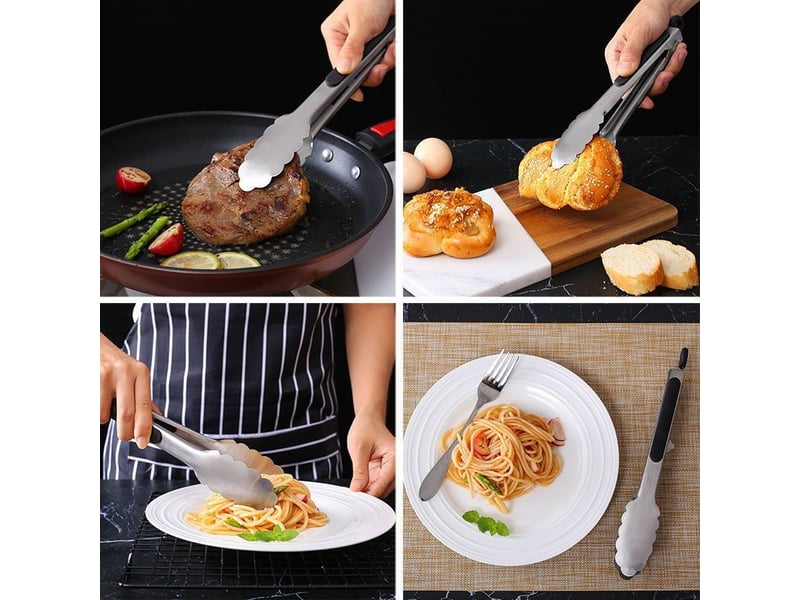  Pince à barbecue  acier inoxydable longueur  39.5 cm  - Conforama E