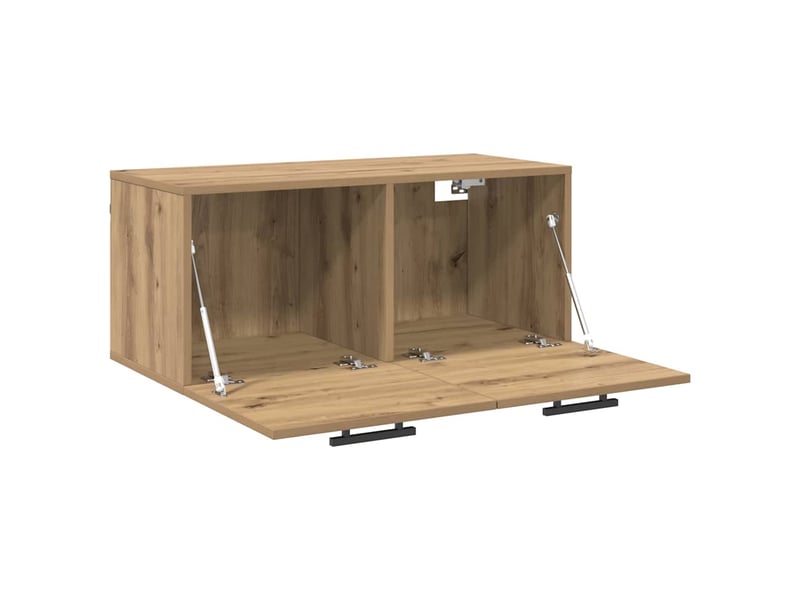  Meuble mural, meuble de rangement salon 80 x 36.5 x 35 cm bois d'ingénierie shl751  - Conforama E
