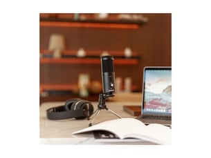 Microphone usb de bureau cardioide tea262 avec trépied pliable