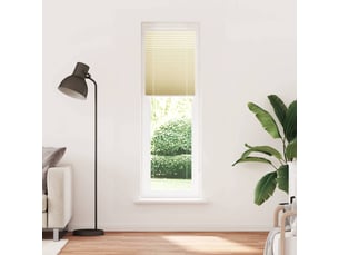 Store plissé, store de fenêtre crème 65x200 cm largeur du tissu 64,4 cm polyester cf46849