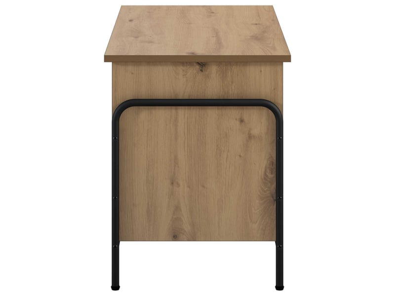  Boîte de rangement, coffre de rangement chêne artisanal 80x40x49,5 cm shl12256  - Conforama D