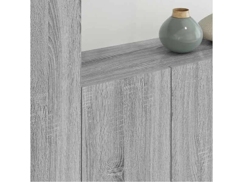  Meuble tv - unités murales tv 5 pcs sonoma gris bois d'ingénierie  - Conforama C