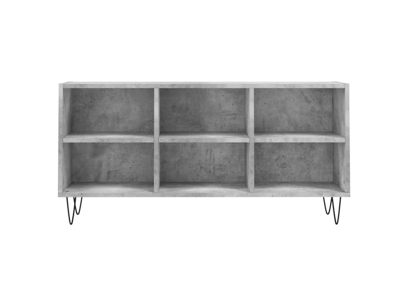  Meuble tv - banc tv - meuble de rangement gris béton 103,5x30x50 cm bois d'ingénierie  - Conforama D