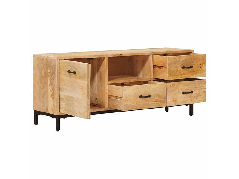  Supports de télévision avec tiroir marron 110x30x46 cm  - Conforama C