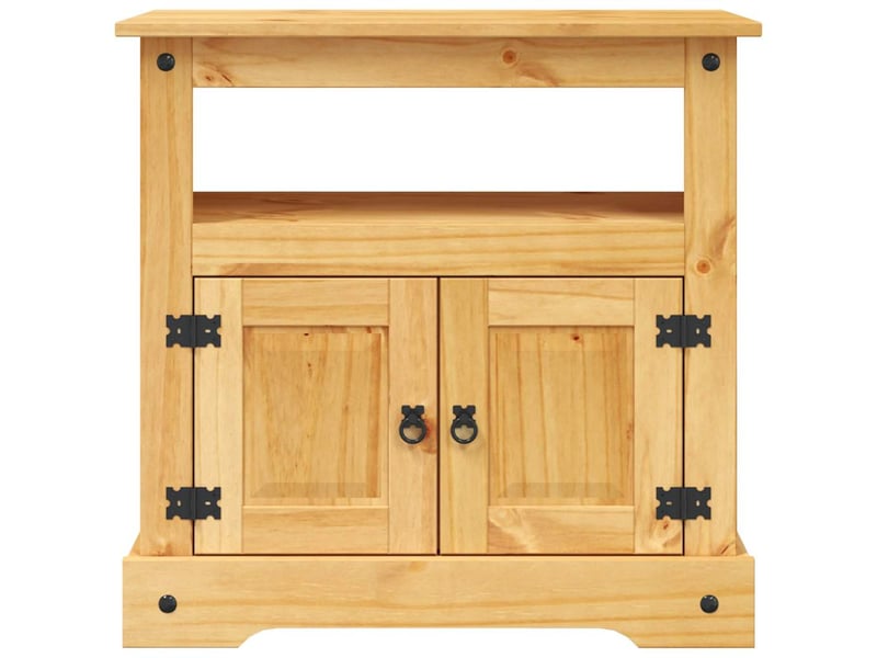  Meuble tv banc tv gamme corona pin mexicain 80x43x78 cm  - Conforama D