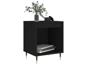 Lot de 2 tables de chevet - cabinet de chevet - table de nuit noir 40x35x50 cm bois d’ingénierie