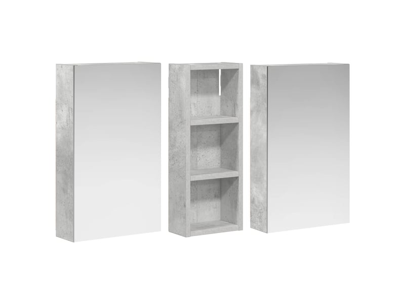  Ensemble de meubles de salle de bain 3 pcs 80x10.5x50 cm shl1631  - Conforama E
