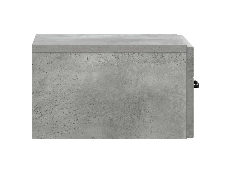  Table de chevet - cabinet de chevet - table de nuit mural gris béton 34,5 x 33 x 20 cm  - Conforama E